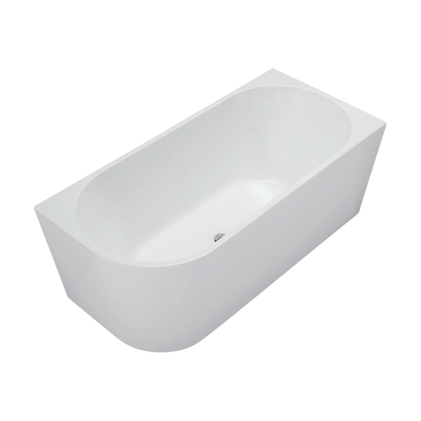 Fienza Isabella Left Hand Acrylic Corner Bath 1500mm Gloss White