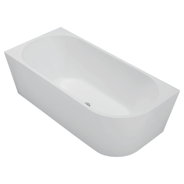 Fienza Isabella Right Hand Acrylic Corner Bath 1700mm Matte White
