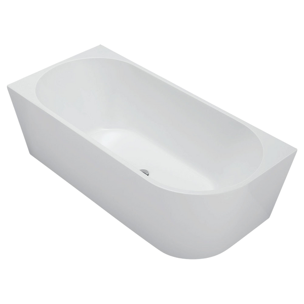Fienza Isabella Right Hand Acrylic Corner Bath 1700mm Gloss White