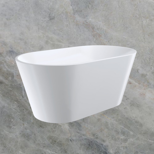 Fienza Austin Freestanding Acrylic Bath 1400mm Gloss White