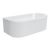 Fienza Eleanor Fluted Back to Wall Acrylic Bath 1700mm Gloss White
