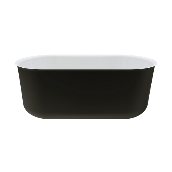Fienza Windsor Freestanding Acrylic Bath 1500mm Matte Black