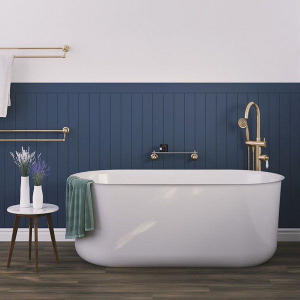 Fienza Windsor 1500mm Freestanding Acrylic Bath Gloss White