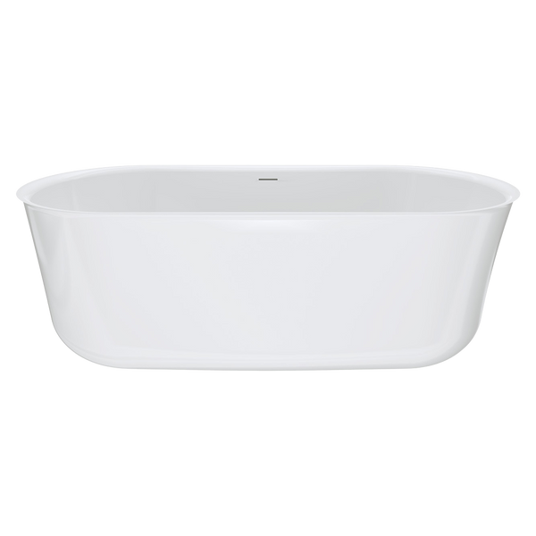 Fienza Windsor Freestanding Acrylic Bath with Overflow 1700mm Gloss White