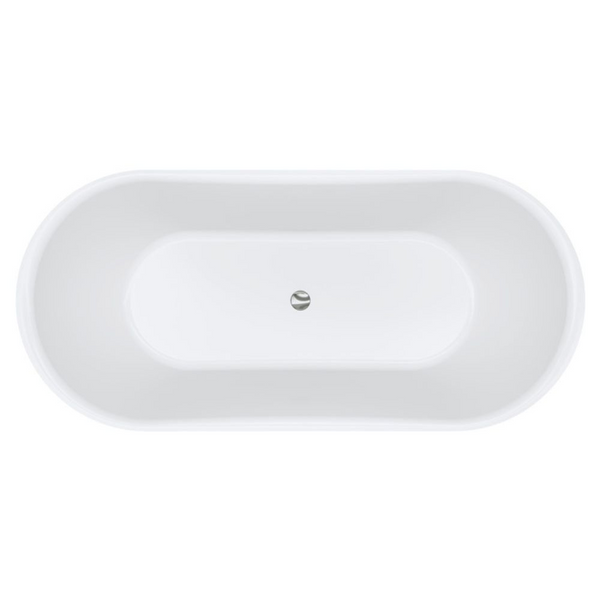 Fienza Windsor 1700mm Freestanding Acrylic Bath Gloss White
