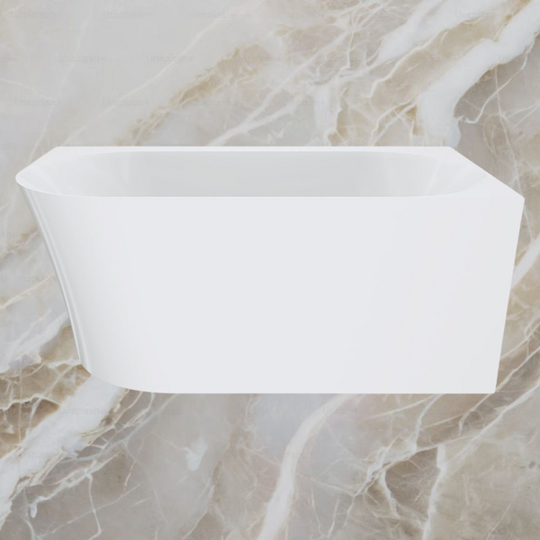 Fienza Chloe Left Hand Acrylic Corner Bath Gloss White