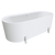 Fienza Aluca Freestanding Bath with Overflow 1700mm Matte White