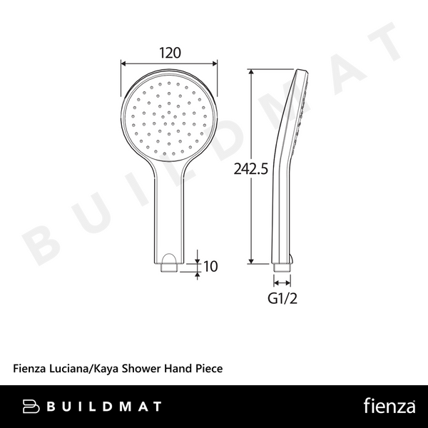 Fienza Luciana/Kaya Shower Hand Piece Chrome