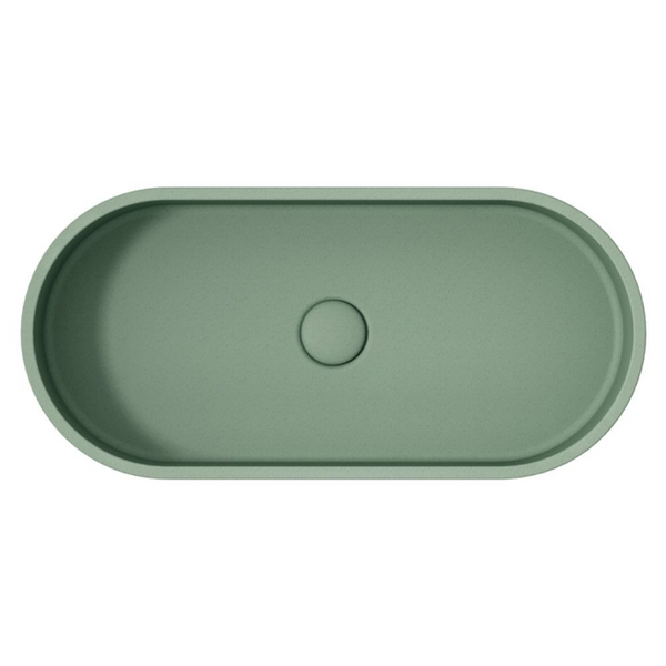 Fienza Jada Pill Concrete Above Counter Basin Sage