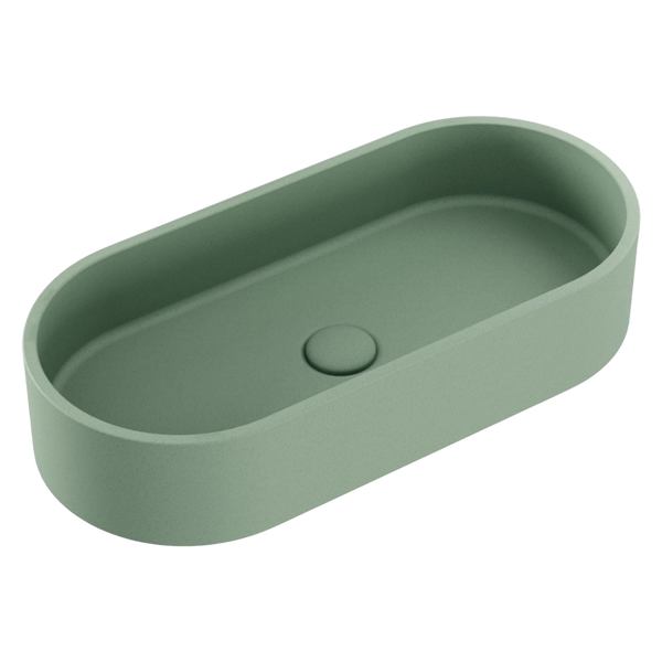 Fienza Jada Pill Concrete Above Counter Basin Sage
