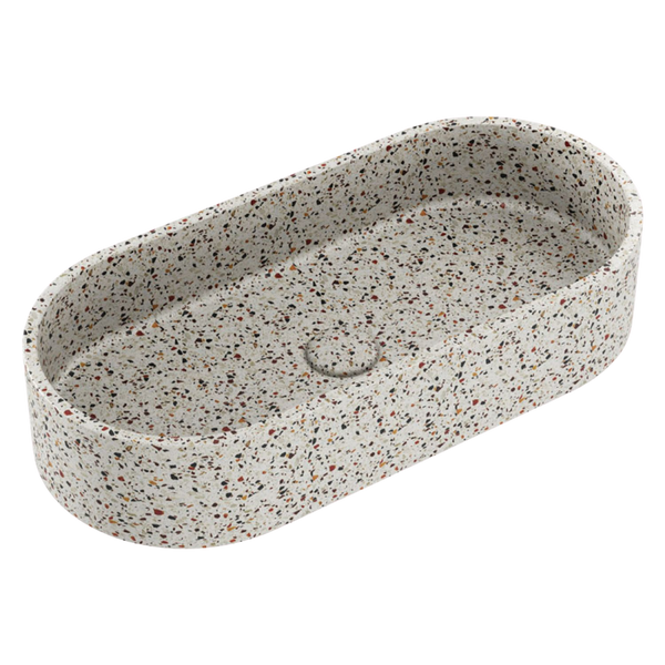 Fienza Jada Pill Concrete Above Counter Basin Terrazzo