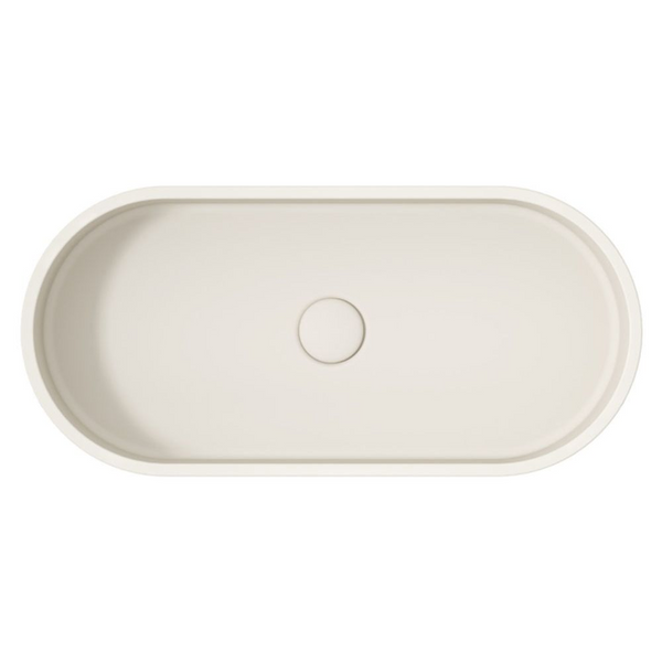 Fienza Jada Pill Concrete Above Counter Basin Warm White