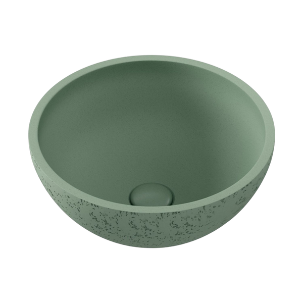 Fienza Alba Round Concrete Above Counter Basin Sage