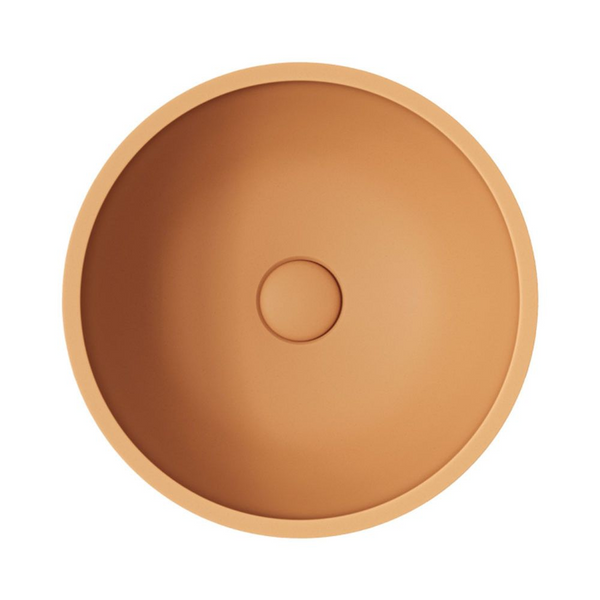 Fienza Alba Round Concrete Above Counter Basin Tuscan