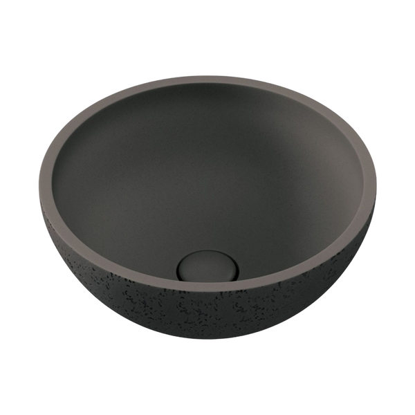 Fienza Alba Round Concrete Above Counter Basin Warm Grey