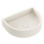 Fienza Valentina Fluted Arch Concrete Wall Hung Basin Warm White