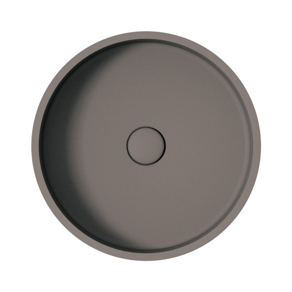 Fienza Jada Round Concrete Above Counter Basin Warm Grey