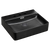 Fienza Petra Above Counter Basin with Overflow 3 Tap Holes Matte Black