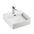 Fienza Petra Mini Above Counter Basin with Overflow 1 Tap Hole Gloss White