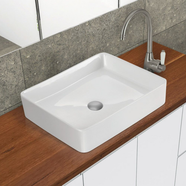 Fienza Luciana Above Counter Basin Gloss White