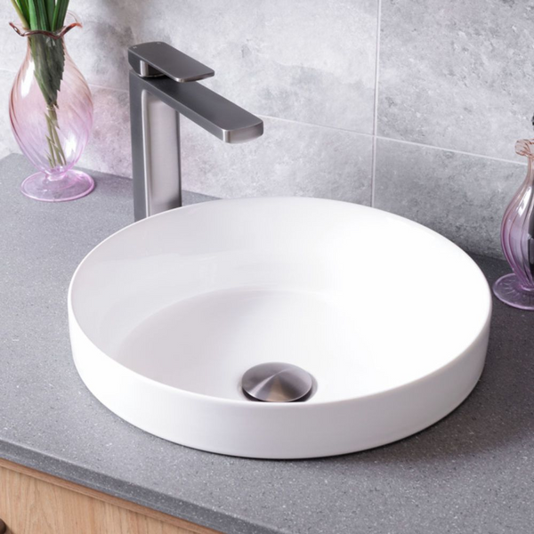 Fienza Reba Semi-Inset Basin Gloss White