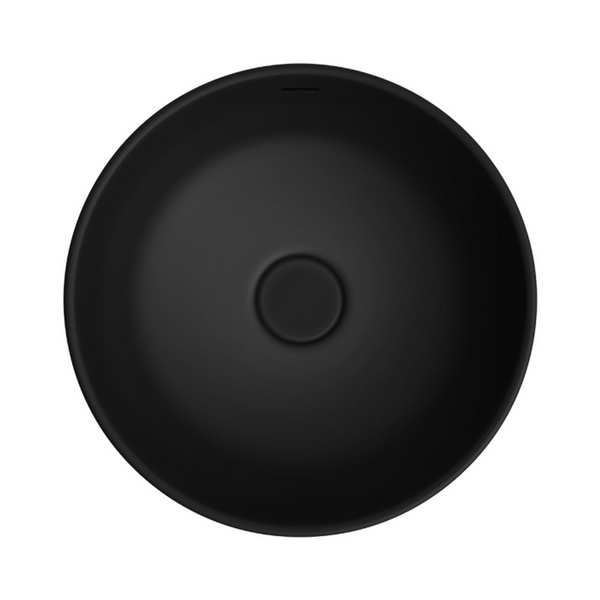 Fienza Reba Luxe Above Counter Basin with Overflow Matte Black