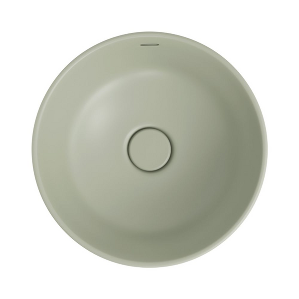Fienza Reba Luxe Above Counter Basin with Overflow Matte Olive