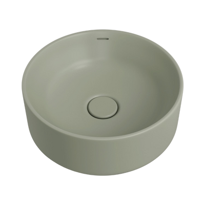Fienza Reba Luxe Above Counter Basin with Overflow Matte Olive