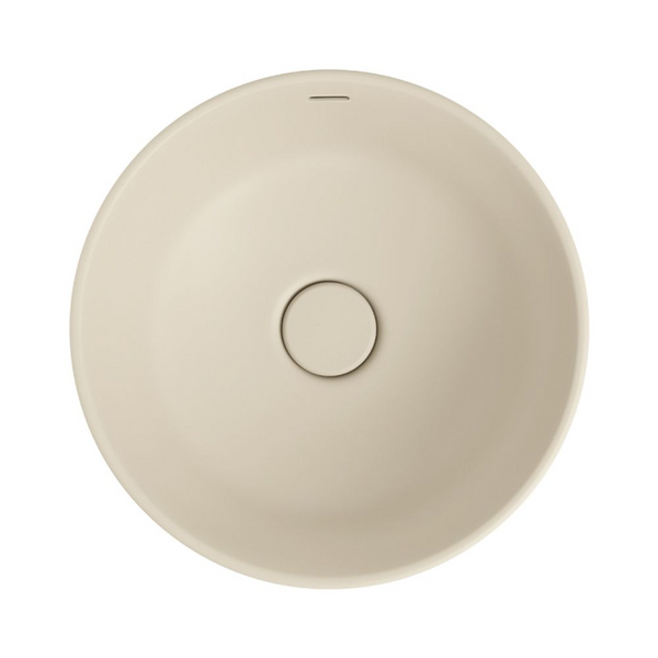 Fienza Reba Luxe Above Counter Basin with Overflow Matte Khaki
