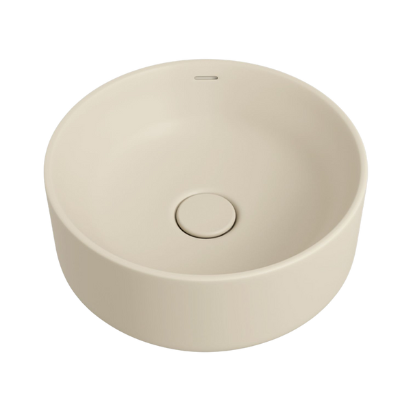 Fienza Reba Luxe Above Counter Basin with Overflow Matte Khaki