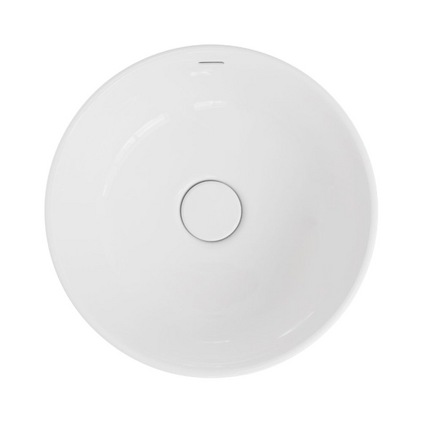 Fienza Reba Luxe Above Counter Basin with Overflow Gloss White