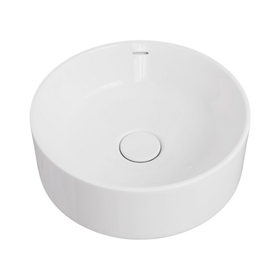 Fienza Reba Luxe Above Counter Basin with Overflow Gloss White