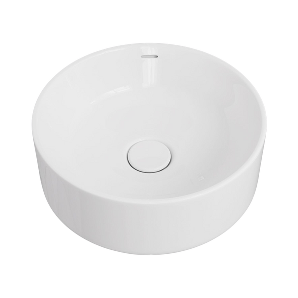 Fienza Reba Luxe Above Counter Basin with Overflow Gloss White