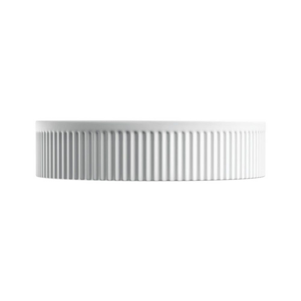 Fienza Eleanor Arch Above Counter Fluted Basin Matte White