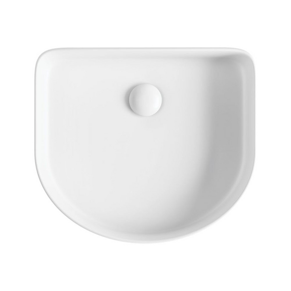 Fienza Eleanor Arch Above Counter Fluted Basin Matte White