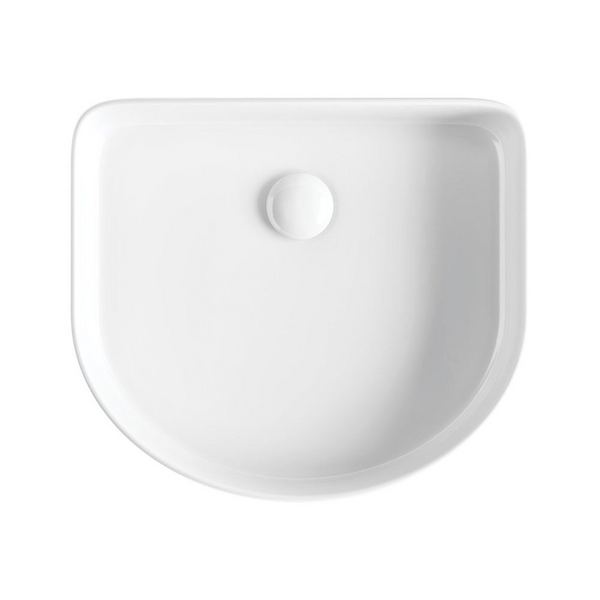 Fienza Eleanor Arch Above Counter Fluted Basin Gloss White