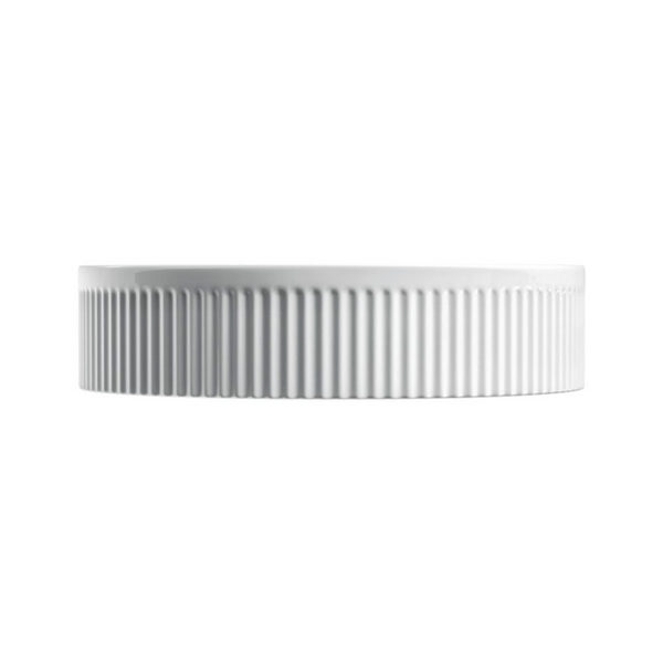 Fienza Eleanor Arch Above Counter Fluted Basin Gloss White