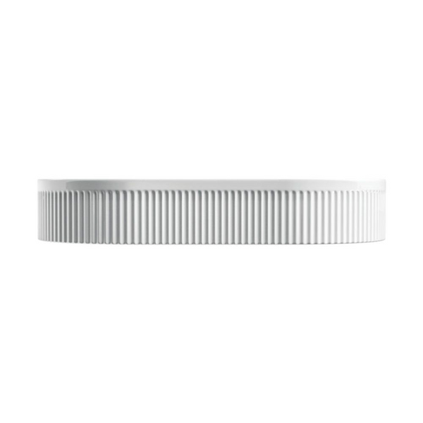 Fienza Eleanor Oval Above Counter Fluted Basin Gloss White