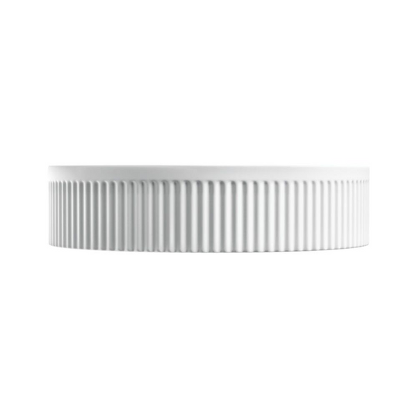 Fienza Eleanor Round Above Counter Fluted Basin Matte White