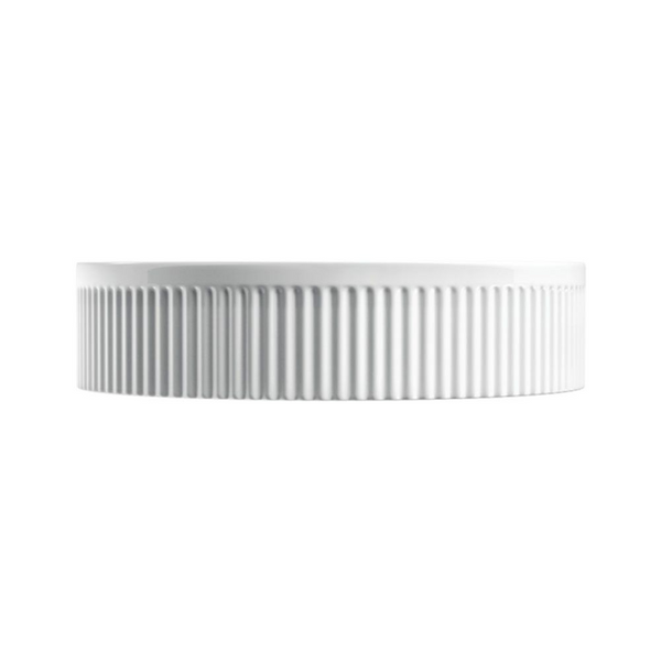 Fienza Eleanor Round Above Counter Fluted Basin Gloss White