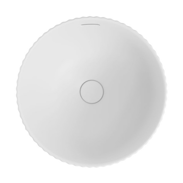 Fienza Eleanor Round Semi-Inset Basin with Overflow Matte White