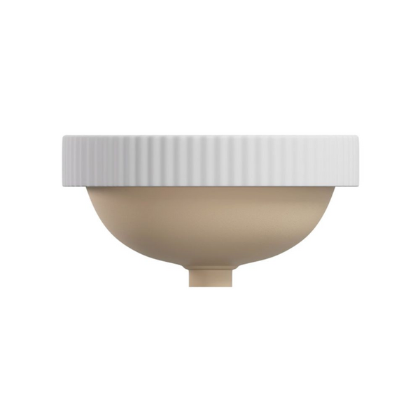 Fienza Eleanor Round Semi-Inset Basin with Overflow Matte White