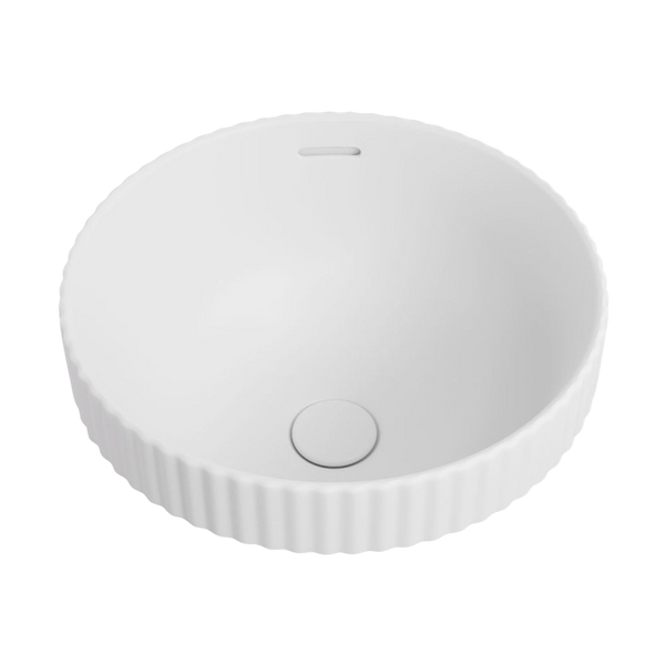 Fienza Eleanor Round Semi-Inset Basin with Overflow Matte White