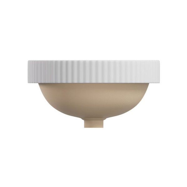 Fienza Eleanor Round Semi-Inset Basin with Overflow Gloss White