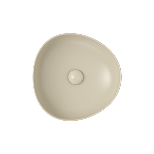 Fienza Pebble Small Above Counter Basin Matte Khaki