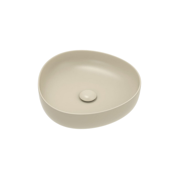 Fienza Pebble Small Above Counter Basin Matte Khaki