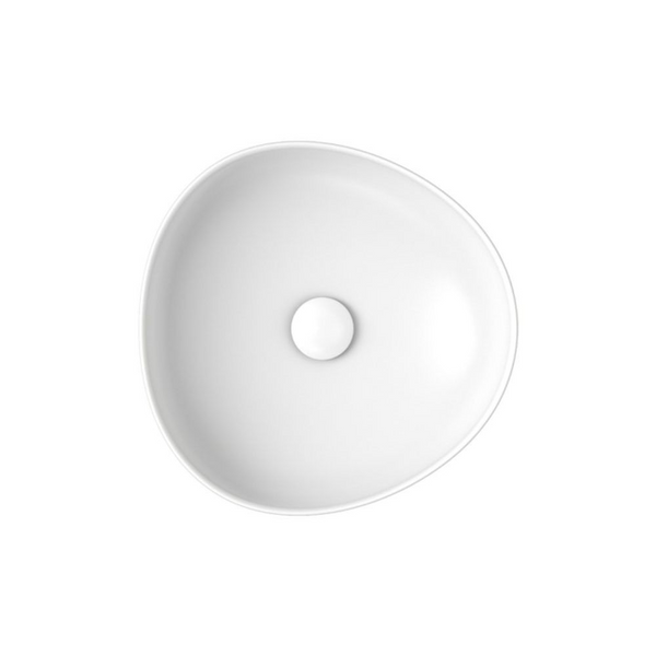 Fienza Pebble Small Above Counter Basin Matte White