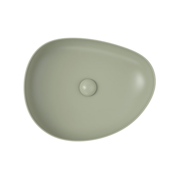 Fienza Pebble Medium Above Counter Basin Matte Olive