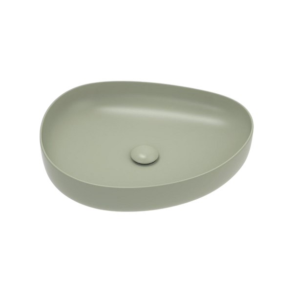 Fienza Pebble Medium Above Counter Basin Matte Olive