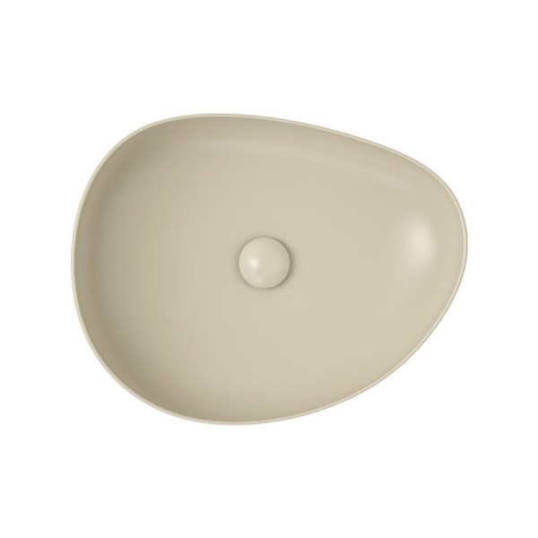 Fienza Pebble Medium Above Counter Basin Matte Khaki